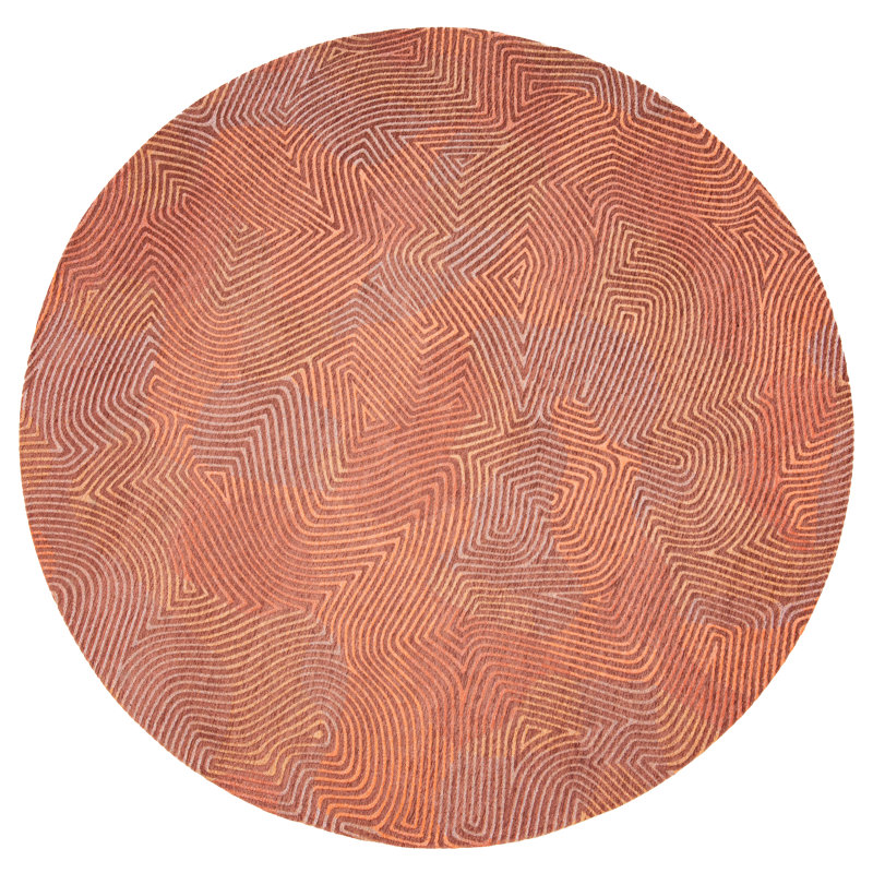 Abstract Area Rug, Round 240cm