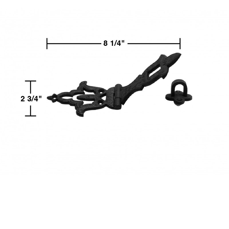 Serrure loquet de sécurité décorative en fer