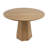 Modern 5-Piece Round Brown Dining Set With Upholstered Chairs With Backrest And Armrests, Fit For 4 People-631018789-631018788-631018786