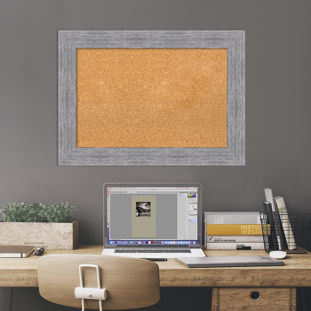 Bark Cork Corkboard / Bulletin Board Laurel Foundry Modern Farmhouse® 