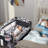 5-in-1 Baby Bassinet Bedside Sleeper, Portable Toddler Crib With Diaper Changing Station, Carry Bag, Cosleeper Bassinet Attach To Bed For Newborn To Toddlers
