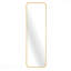 Miroir pleine longueur 47 po x 14 po en aluminium doré avec film incassable-747248606