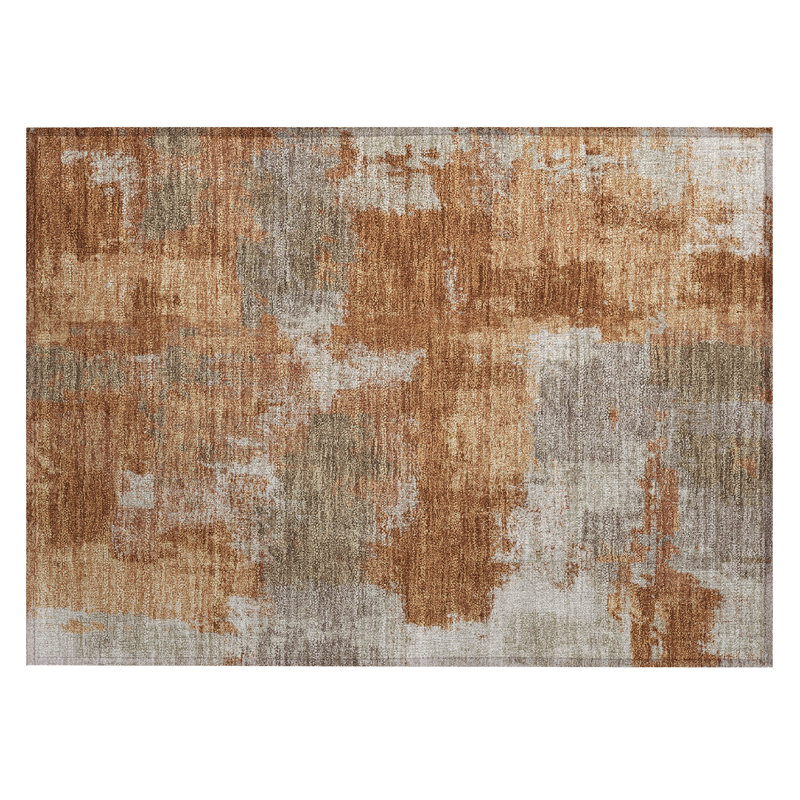 Machine Washable Indoor/Outdoor Chantille ACN2913 Modern Rug, Paprika, 2'6" x 3'10"