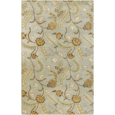 Wool Floral Indoor Rug