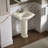 Devonshire Ceramic 25" Pedestal Bathroom Sink with Overflow-19195637-10941070
