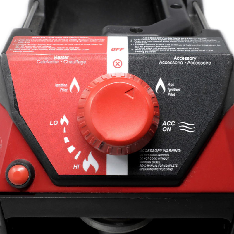 Mr. Heater Red and Black Portable Propane Heater with Safety Features