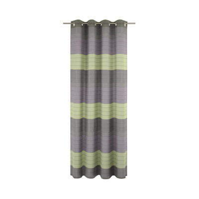 Striped Eyelet Curtain