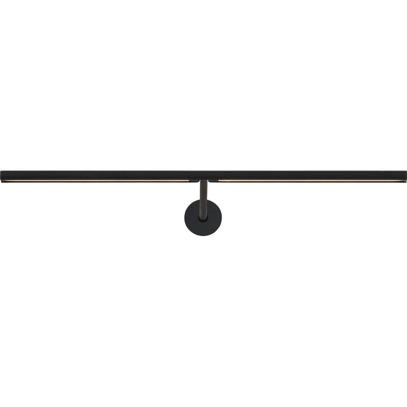 Plural Dome Picture Light, Nightshade Black, 0.5" H x 18" W x 8.9" D, 13.5