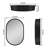 Oval Bathroom Medicine Cabinet with Mirror and Wall Mount, Sleek and Functional Design for Your Bathroom.