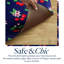 Tapis de cuisine à bordure biseautée DRAPER James, cerisier en fleurs, bleu marine / rouge, 20 po x 39 po-123687342-123687343