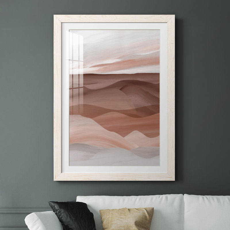 Sedona Valley - peinture encadrée, H 37,5 po x l 27,5 po x P 1,5 po, Papier encadré blanc