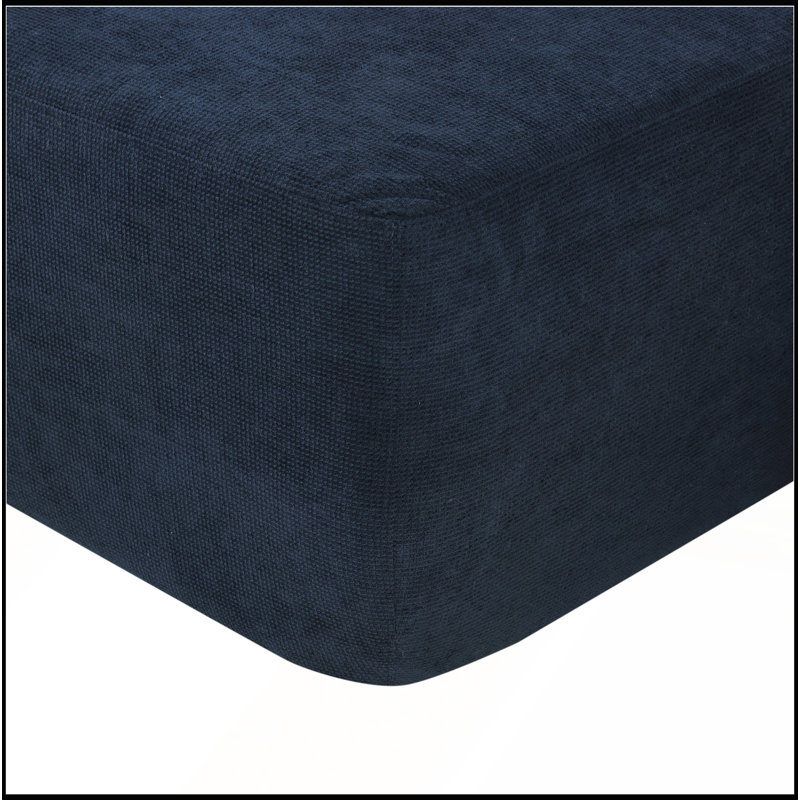 Canapé d'angle modulaire Cloud 85 avec méridienne en L, assise profonde, revêtement en coton et lin, aucun assemblage requis