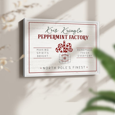 Peppermint Factory -Framed Print - Restickable