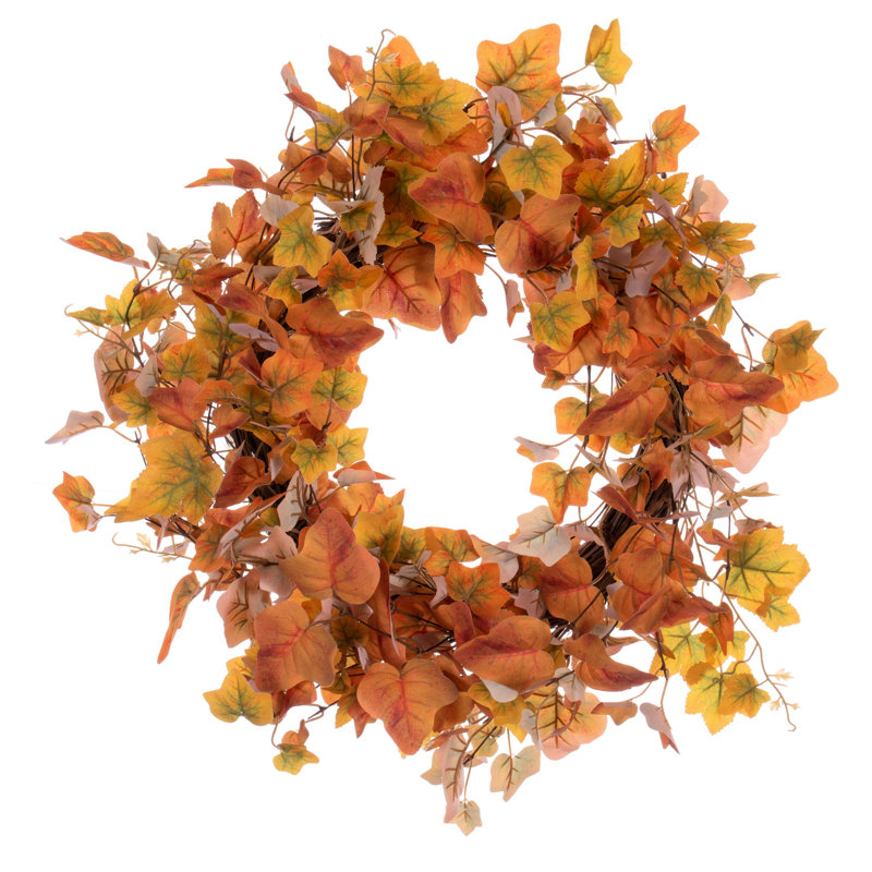 Couronne en polyester 22 po Fall Leaf