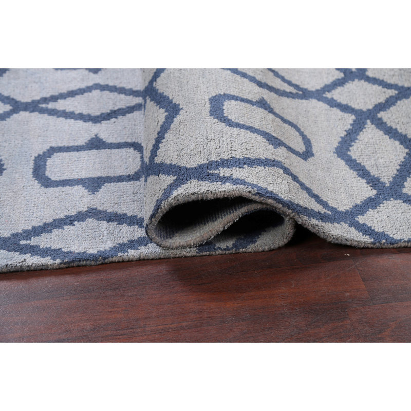 Tapis oriental géométrique marocain noué à la main 5 x 8