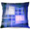 Coussin décoratif à hachures canapé tartan