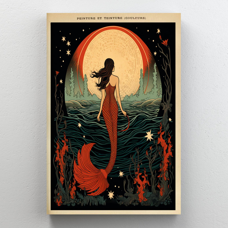 «Iuma Mermaid», impression sur toile, H 36 po x l 24 po x P 1,25 po