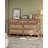 7-Drawer Rattan Dresser With Wheels ,Walnut