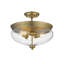 Plafonnier semi-encastré 3 lumières 15 po Reichert-100928440-100928441