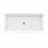 DreamLine SlimLine 30 inch D x 60 inch W x 2 3/4 inch H Single Threshold White Alcove Shower Base with 2 inch Brushed Nickel Center Round Drain-118322195-118322202