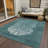 Abstract Machine Woven Polyester Indoor / Outdoor Area Rug-1288534876