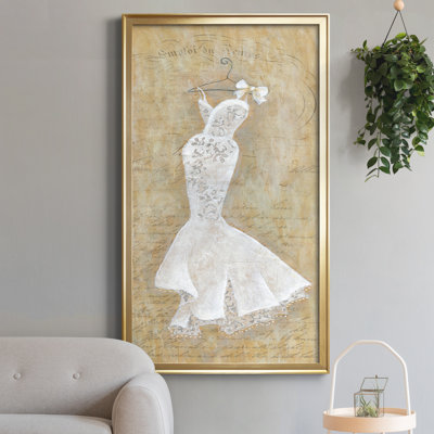 Mariage argenté III - Peinture sur toile encadrée