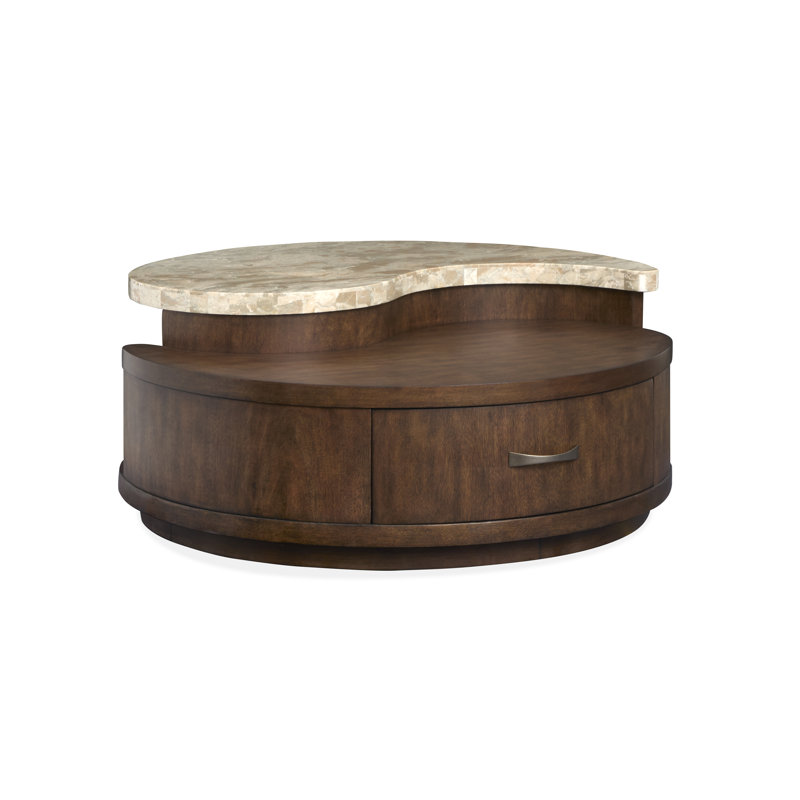 Valentin Round Cocktail Table With Casters