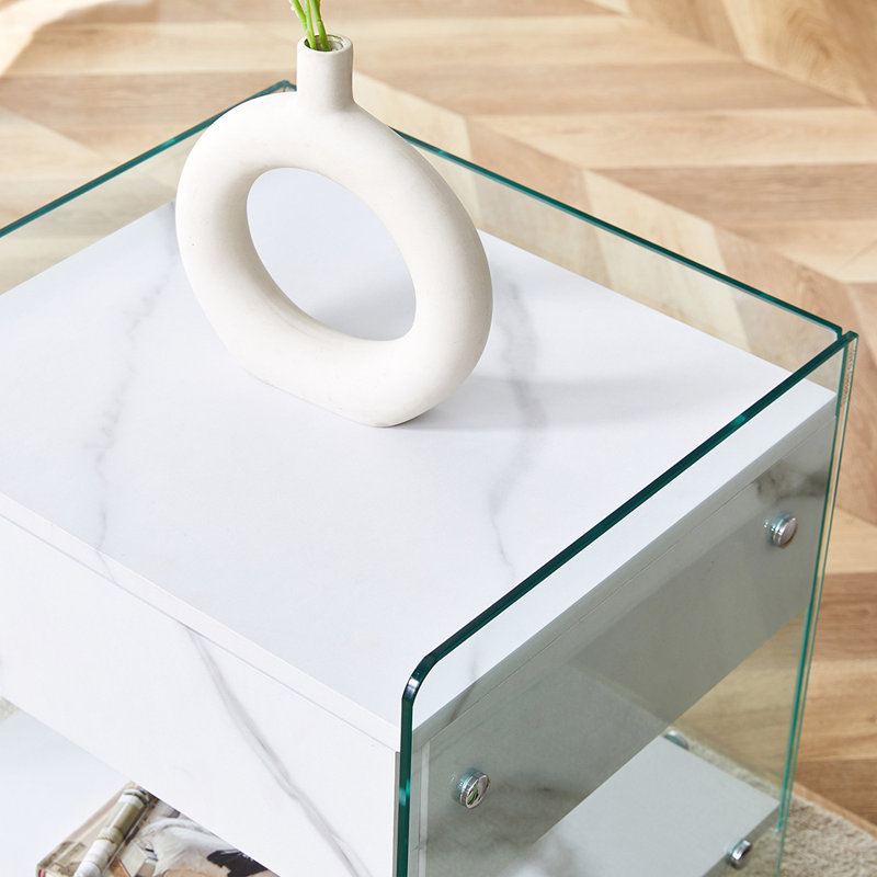 Bedside table with drawers