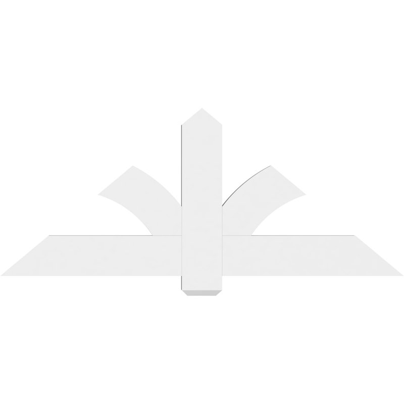 Support pour pignon en PVC Redmond, H 25 po x l 60 po (pas: 10/12), P 2 po x F 6 po