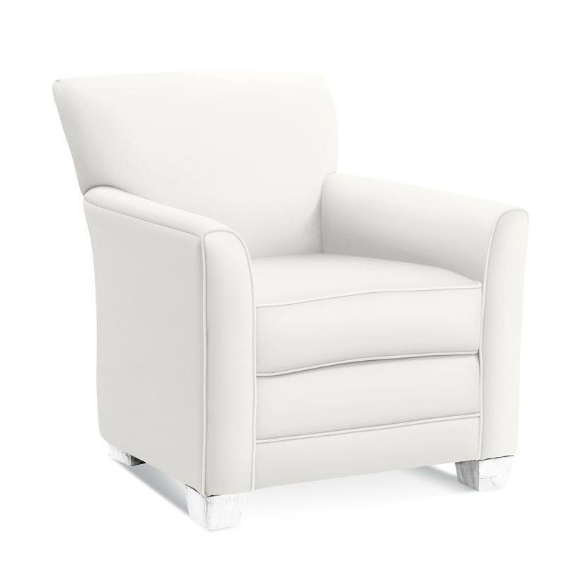 Buckley Armchair, Frost White Finish, Elite Ivory; 0321-91