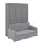 Grand lit escamotable avec coussin-118017953
