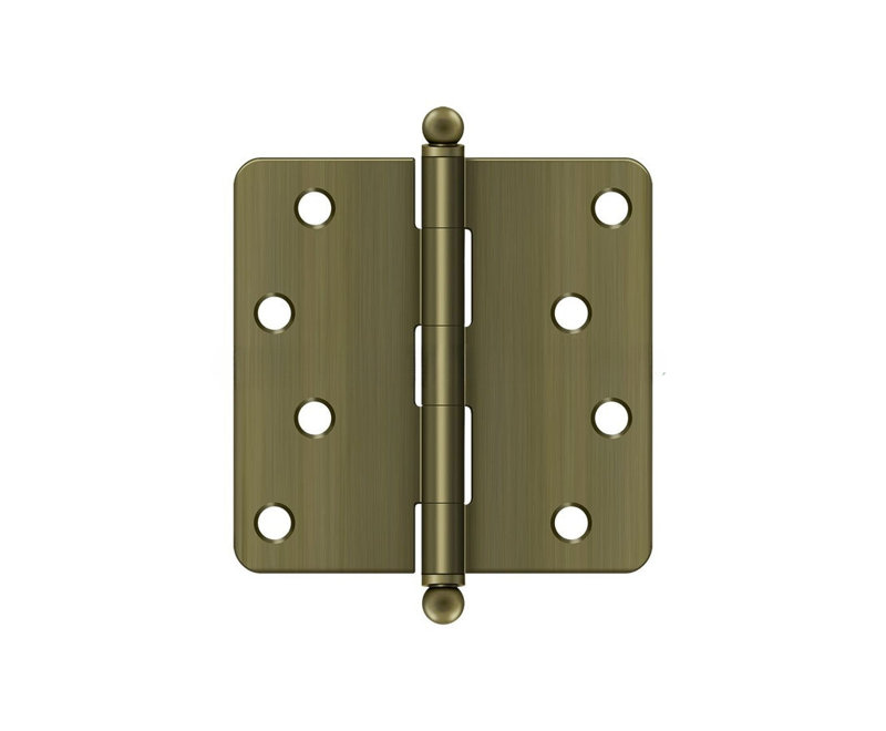 Steel Hinge, Antique Brass