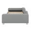 Daybed With Cloud-Shaped Backrest, Upholstered Daybed Frame, Sherpa Fabric Sofa Bed-1578509522-1578509523