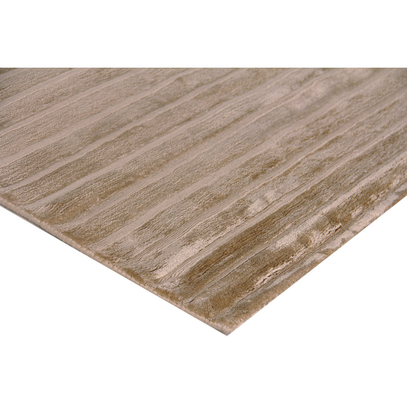 Striped Area Rug in Beige, Rectangle 10' x 14'