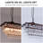 6 Light Dimmable Retro Rectangle Crystal Chandelier For Dining Room