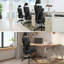 Chaise de bureau ergonomique réglable, chaise d'ordinateur avec hauteur de siège réglable et support lombaire.