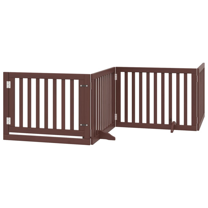 Mignonette Solid Wood Dog House Door, Brown, 60cm H x 800cm W x 2cm D