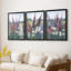 FLORAL Series DCXLI  -Custom Framed  Wrapped Gallery Canvas - 3 Pieces-1402441614-1402441608