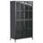 Premium Metal Storage Cabinet With Tempered Glass Doors, Adjustable Shelves, And Safety Features For Home And Office