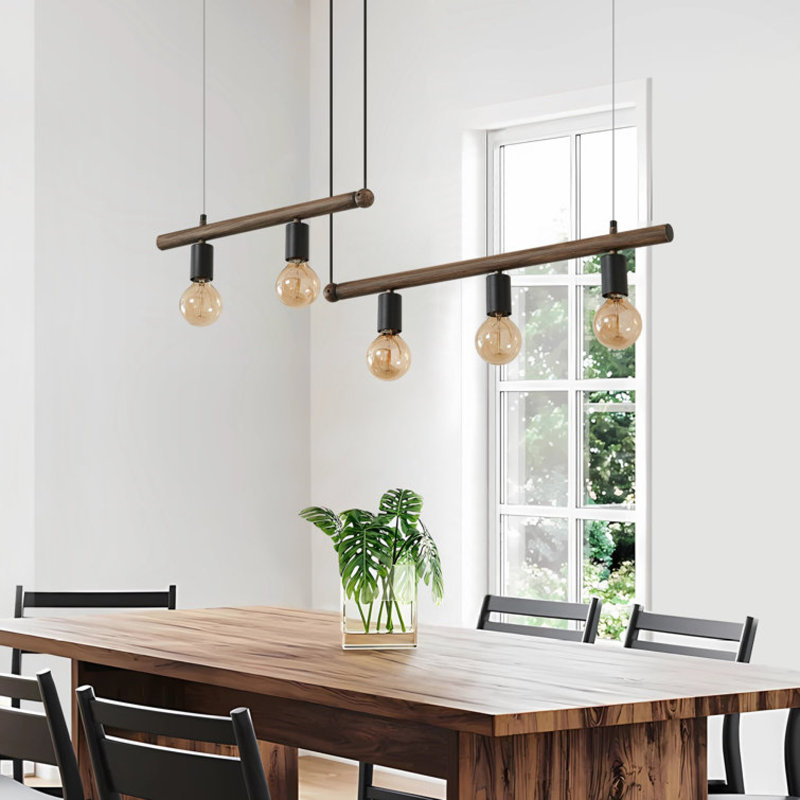 Luminaire suspendu en fer de style vintage pour la cuisine ou la salle à manger - peint à la main et durable