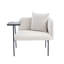 Méridienne moderne avec coussin de dossier et table d'appoint-1282774701