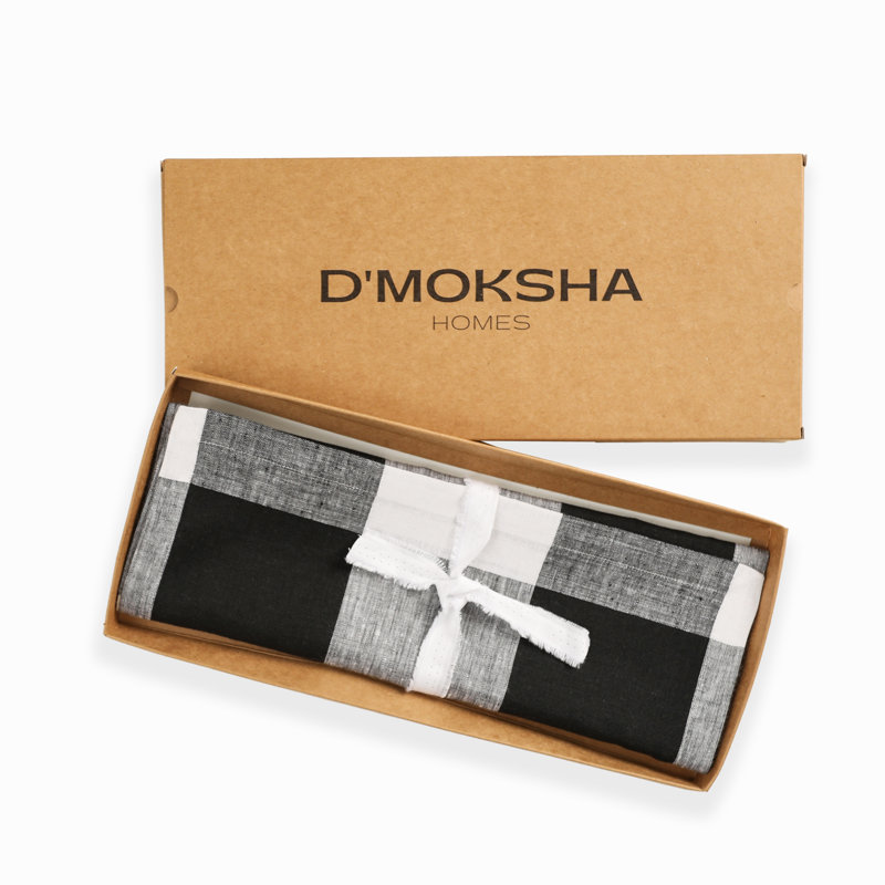 Napperons D'Moksha Homes Buffalo, Noir / blanc