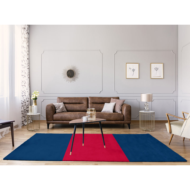 Tapis rouge/bleu, Rectangle 8 pi x 10 pi