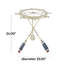Table d'appoint en métal blanc avec roulettes et pieds en forme de rame