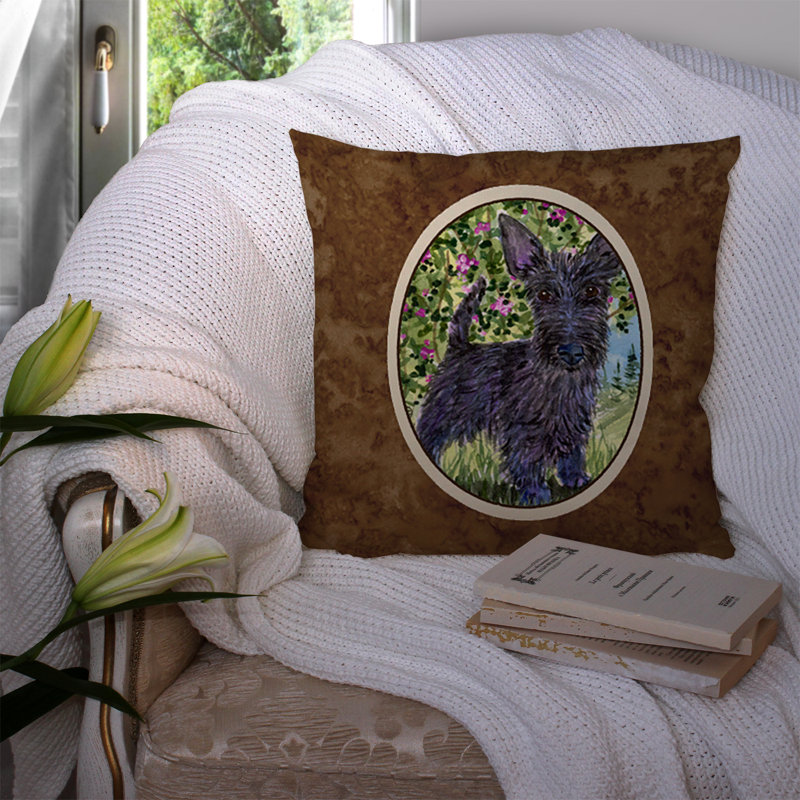 Scottish Terrier Outdoor Throw Pillow
