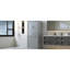 Armoire de salle de bain grise, finition peinte, 2 buanderie, tablette réglable, basculement, portes et tiroir pour le rangement de la maison-500621826