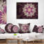 Coussin lombaire à fleur arrondie floral