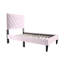 Tête de lit ajustable pour lit simple en velours doux avec structure robuste 12 avec support stable et positionnement de la tête pour plus de confort-480242527