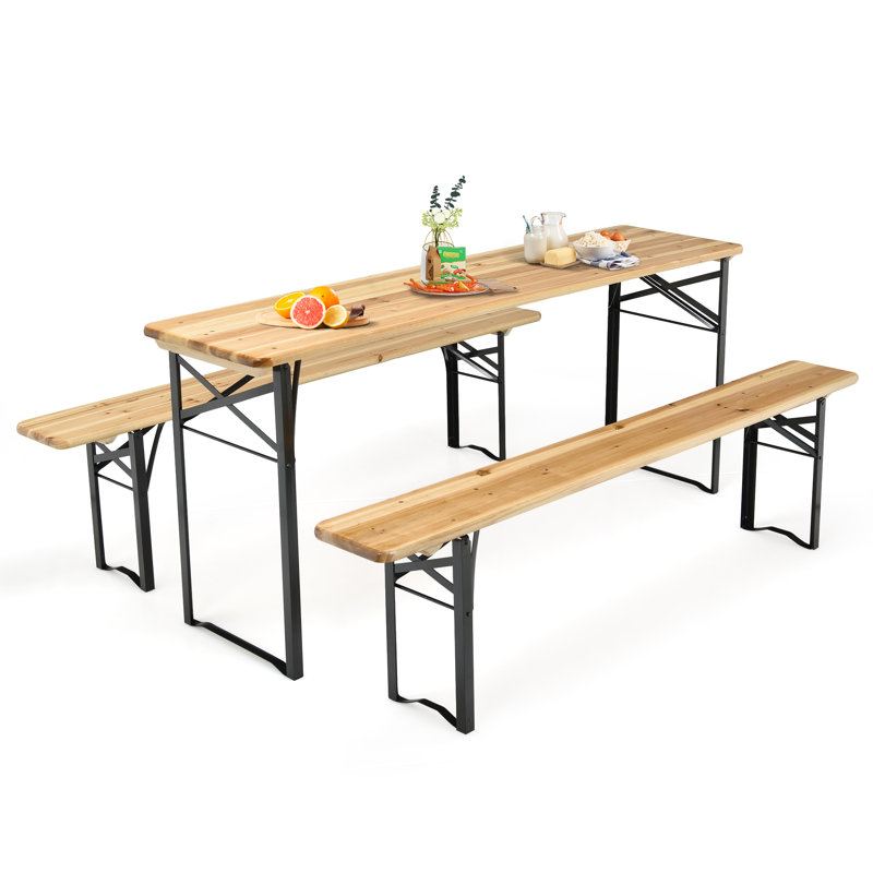 Rodriguez 4 - Person Patio Dining Set with Rectangular Table