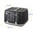 West Bend 4-Slice Toaster, in Black